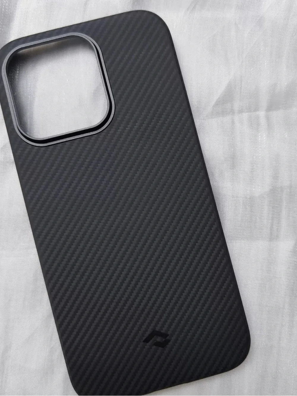Carbon Fiber Textured Black Phone Case - Unbranded